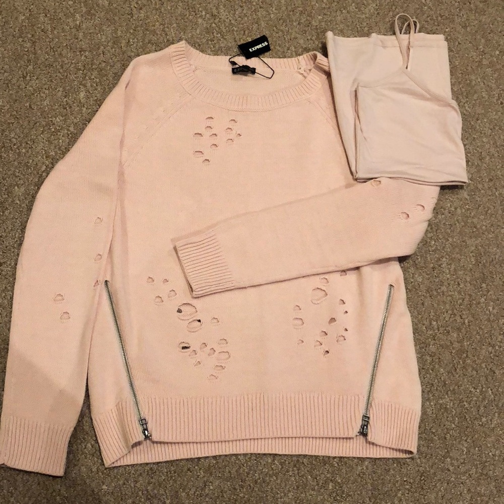 🆕 Express sweater with camisole
